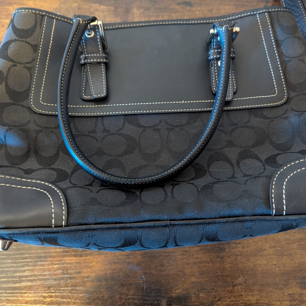 Elegant Black Designer Tote Bag